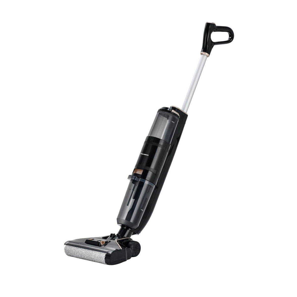 Hausberg HB-2886NG akkumulátoros padlótisztító, 120W, 25 perc üzemidő, 600ml-es tiszta víz tartály, LED kijelző, HEPA szűrő