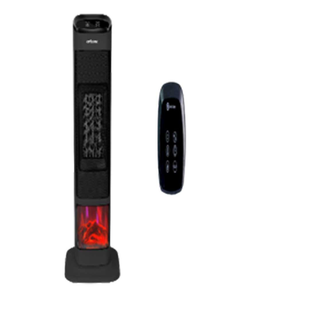 Ertone ERT-266NG torony alakú elektromos kandalló ventilátorral, 2000W, LED kijelző és távirányító