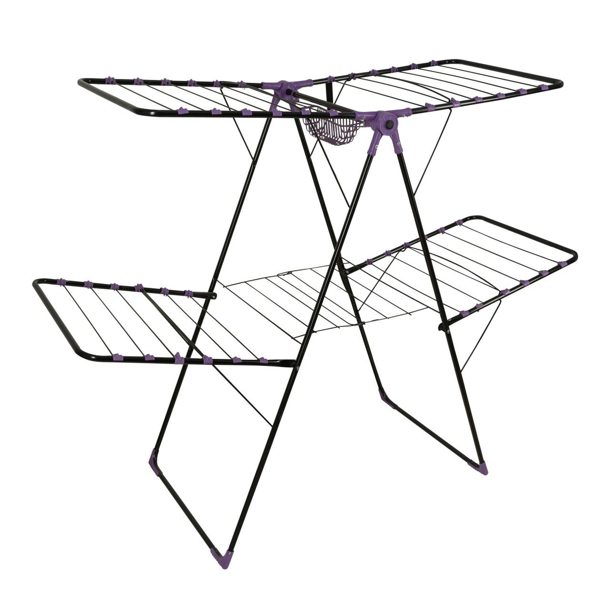 ERTONE G95U Genius Dublu Maestro fém ruhaszárító, 130x60x123cm, 6 szárítósor, összecsukható, 20 kg teherbírás