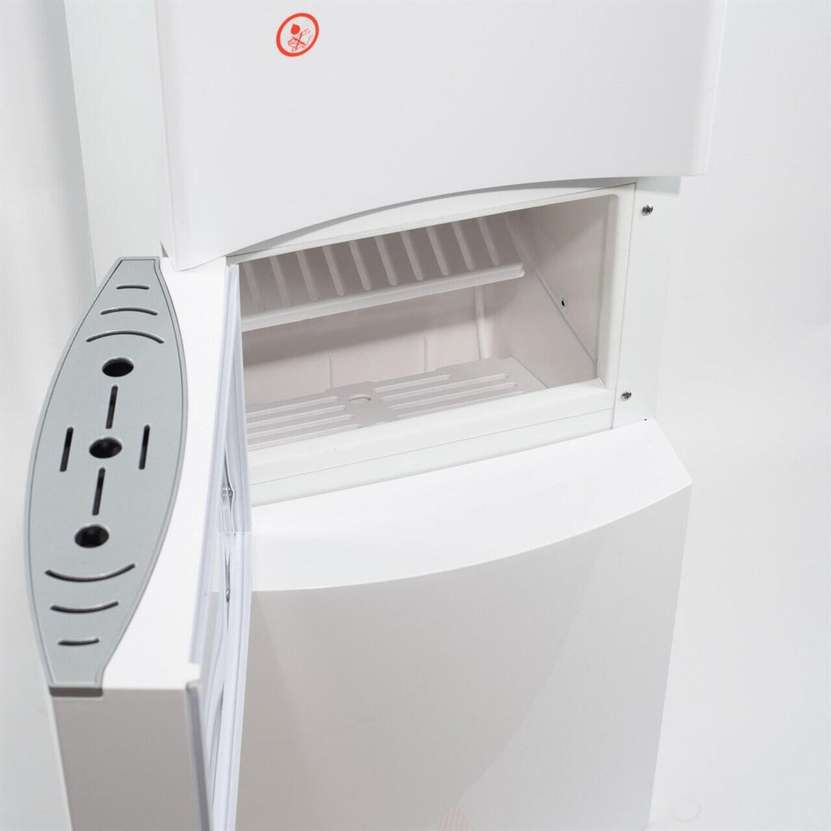 Hausberg HB-6033 Vízadagoló Jégkészítővel, 650W, 3 Csap, Kompresszoros Hűtés, 15kg/24h Jégkapacitás, Ezüst/Fekete