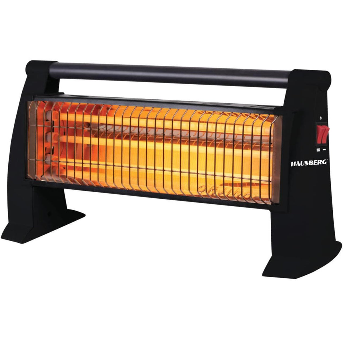 Kvarc hősugárzó HAUSBERG HB-8101, 800W, 3 fűtőszál, 2 teljesítményfokozat