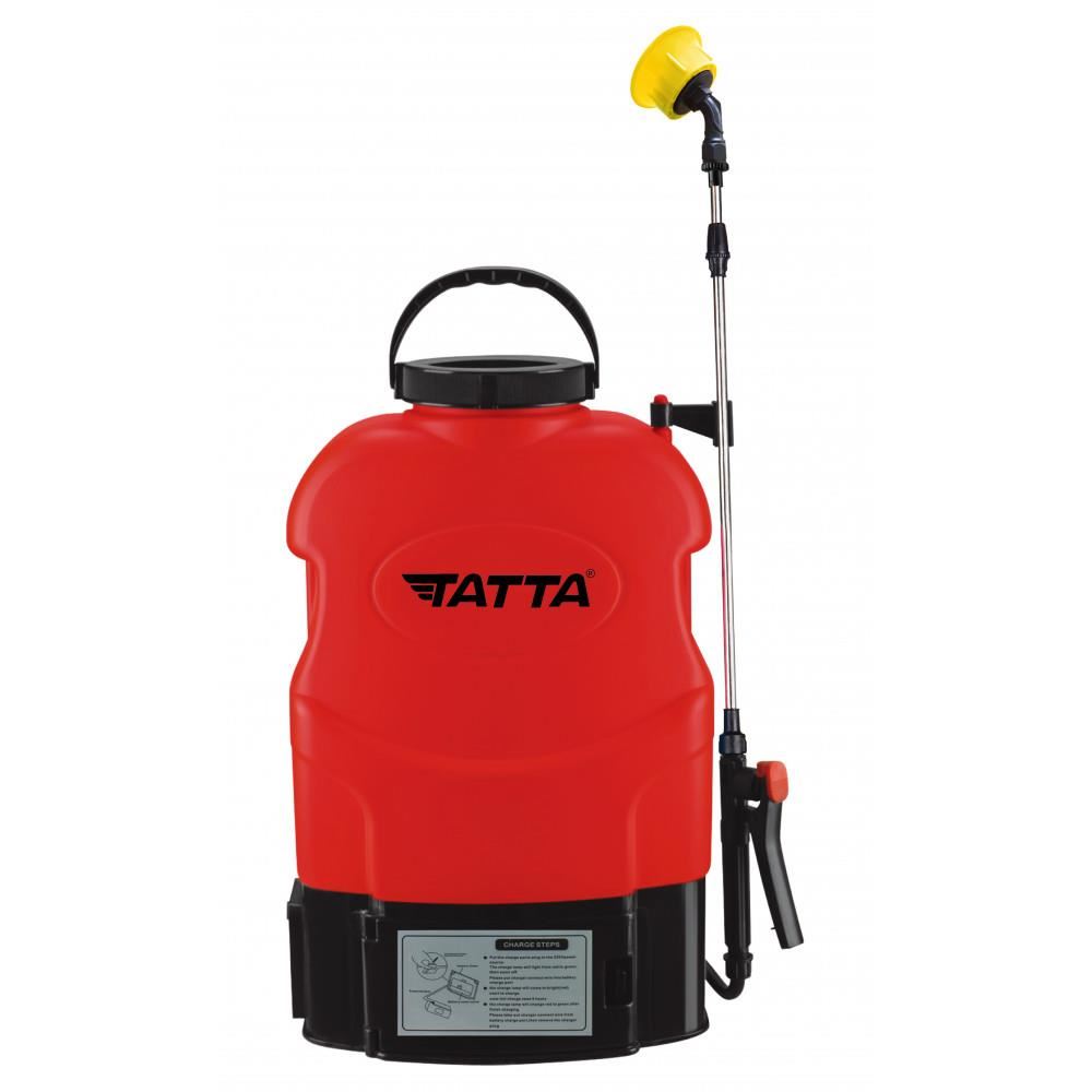 Tatta TP-1831A háti permetező, akkumulátoros, 12V 8Ah, 1A töltő, 3.6 lpm motor, 18L-es tartály