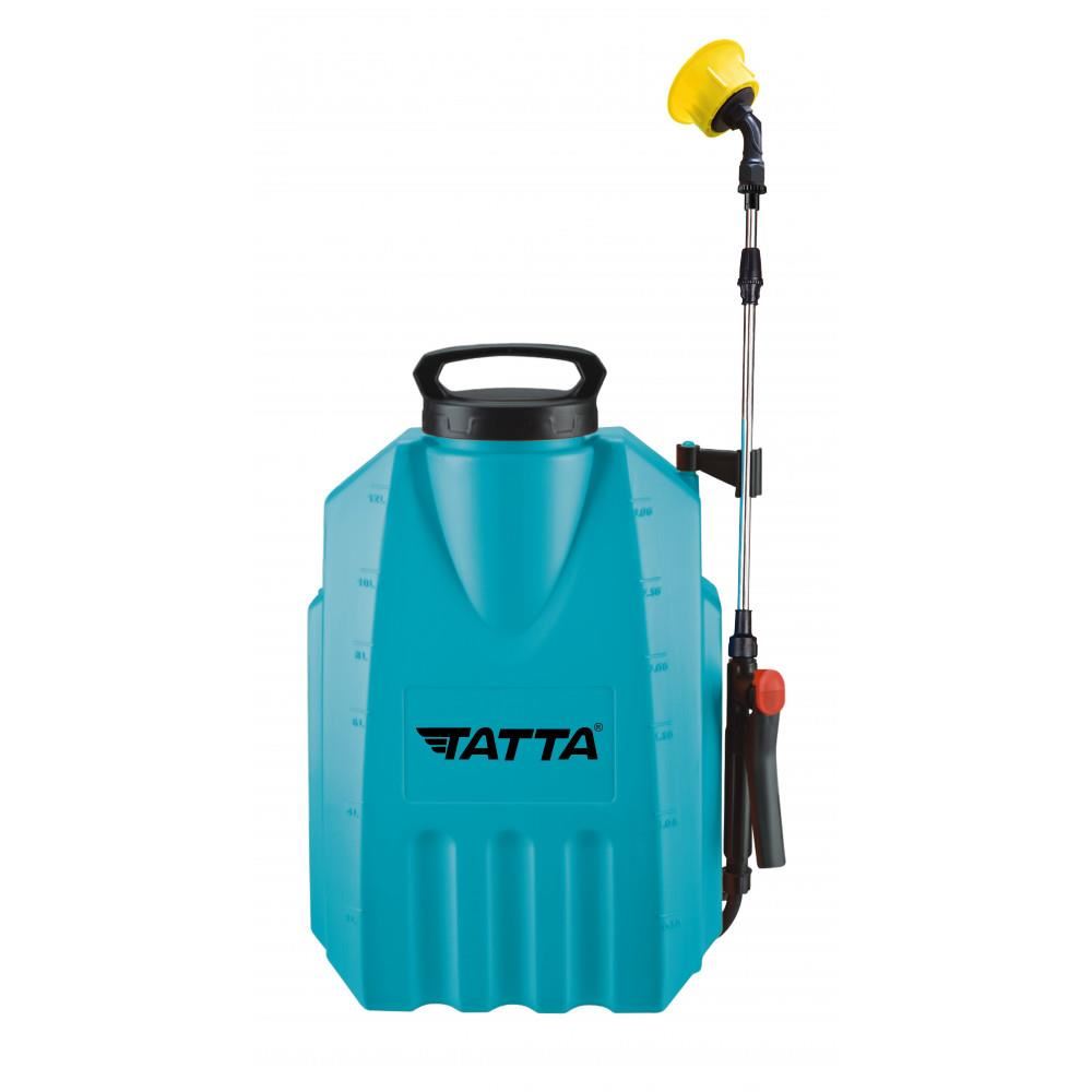 Tatta TP-1202A akkumulátoros permetező, 12V 8Ah, 1A töltő, 3.6 lpm motor, hátizsák típusú tartály, 12L