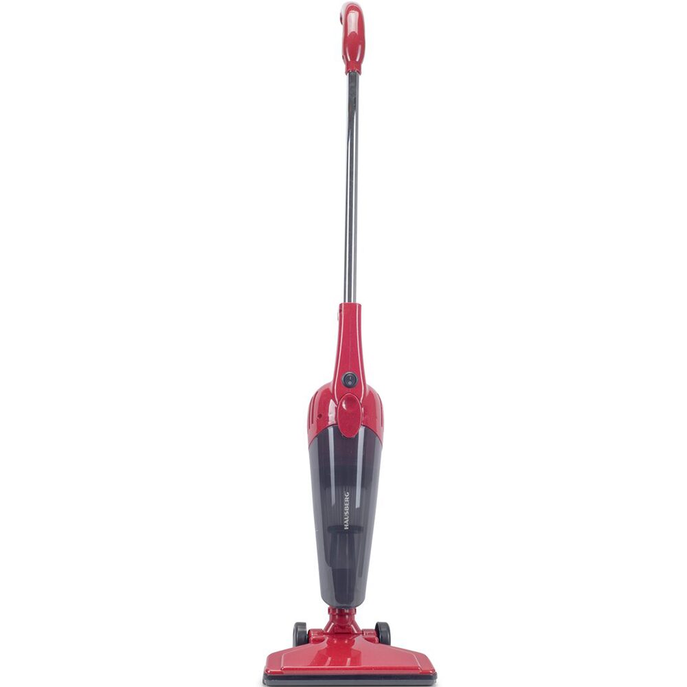 HAUSBERG HB-2025RS 2 az 1-ben álló porszívó, porzsák nélküli, száraz porszívózás, Hepa szűrő, 0,5 L, 600W, Piros