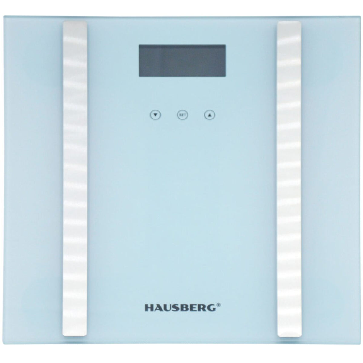 Hausberg HB-6004AB fürdőszobai mérleg, 180kg, LED kijelző, automatikus kikapcsolás, 6V teljesítmény, fehér