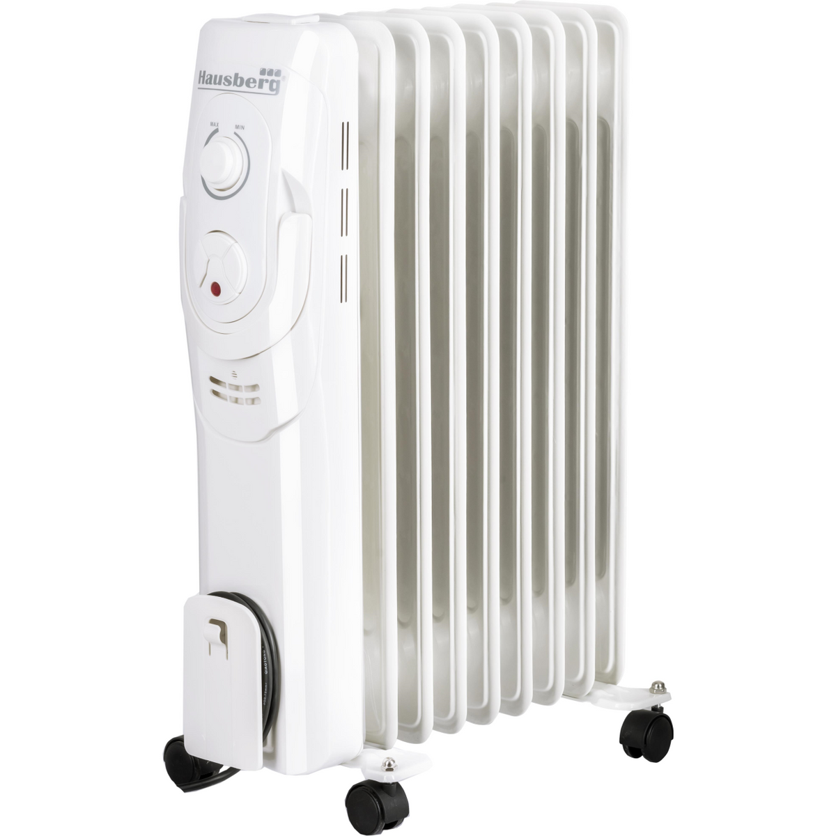 Hausberg HB-8910AB elektromos radiátor, 2000 W, 9 tagú, 3 teljesítményszint, állítható termosztát