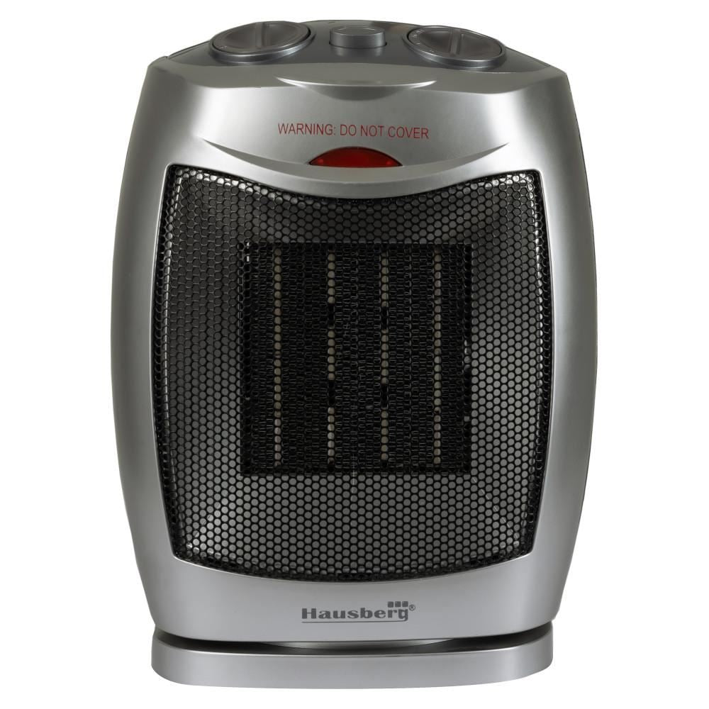 Kerámia hősugárzó HAUSBERG HB-8300, 1500W, Állítható termosztát, 2 sebességfokozat, Ventilátor funkció, Felborulás elleni védelem, Csendes, Hordozófül