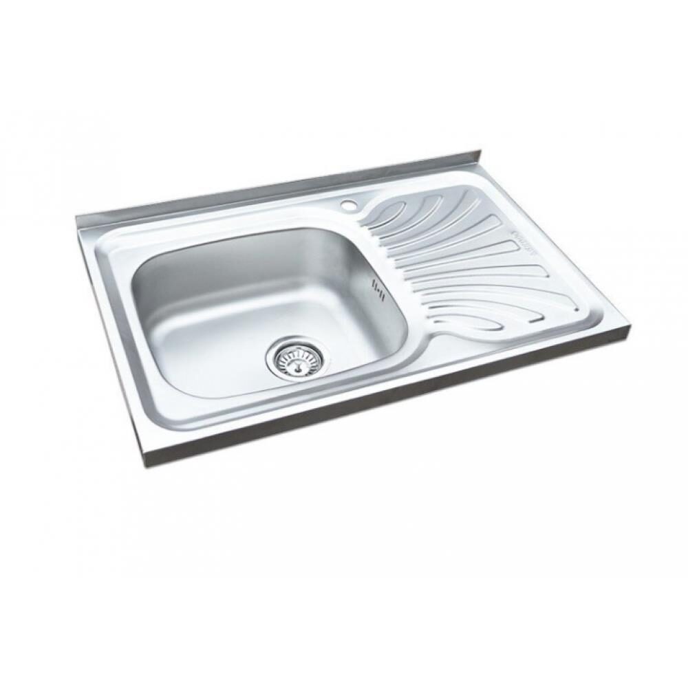 Freddo SN9001S mosogató, szekrénybe építhető, bal oldali medence, vízkőmentes, 80x50cm, Inox