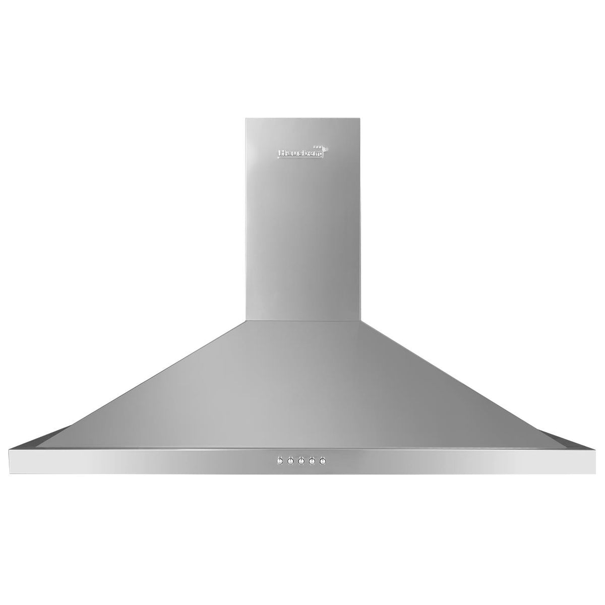 Hausberg HB-1360 dekoratív beépíthető páraelszívó, 650 m3/h elszívási teljesítmény, 1 motor, 90 cm, inox
