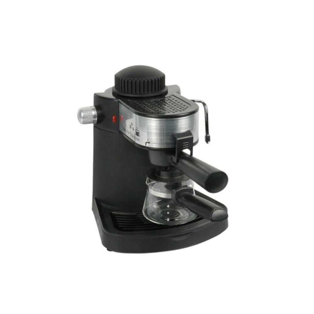 Hausberg HB3715 kávéfőző - 650 W - 3,5 bar - 4 csésze - Fekete/Ezüst