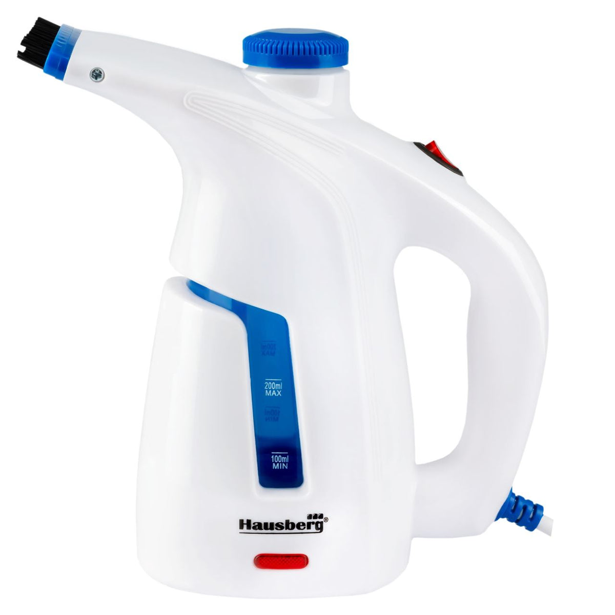 HAUSBERG HB-7886BL függőleges gőzölő, 1000 W, 200 ml, 2 tartozék