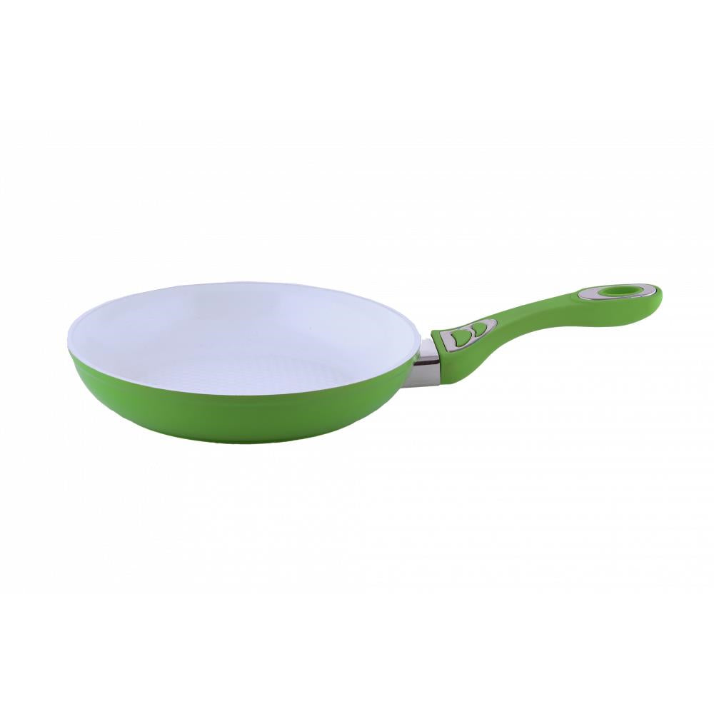 Ertone ERT-MN 324 kerámia serpenyő, levehető szilikon nyéllel, 24 cm-es méret, ergonomikus kialakítás, környezetbarát főzés,
