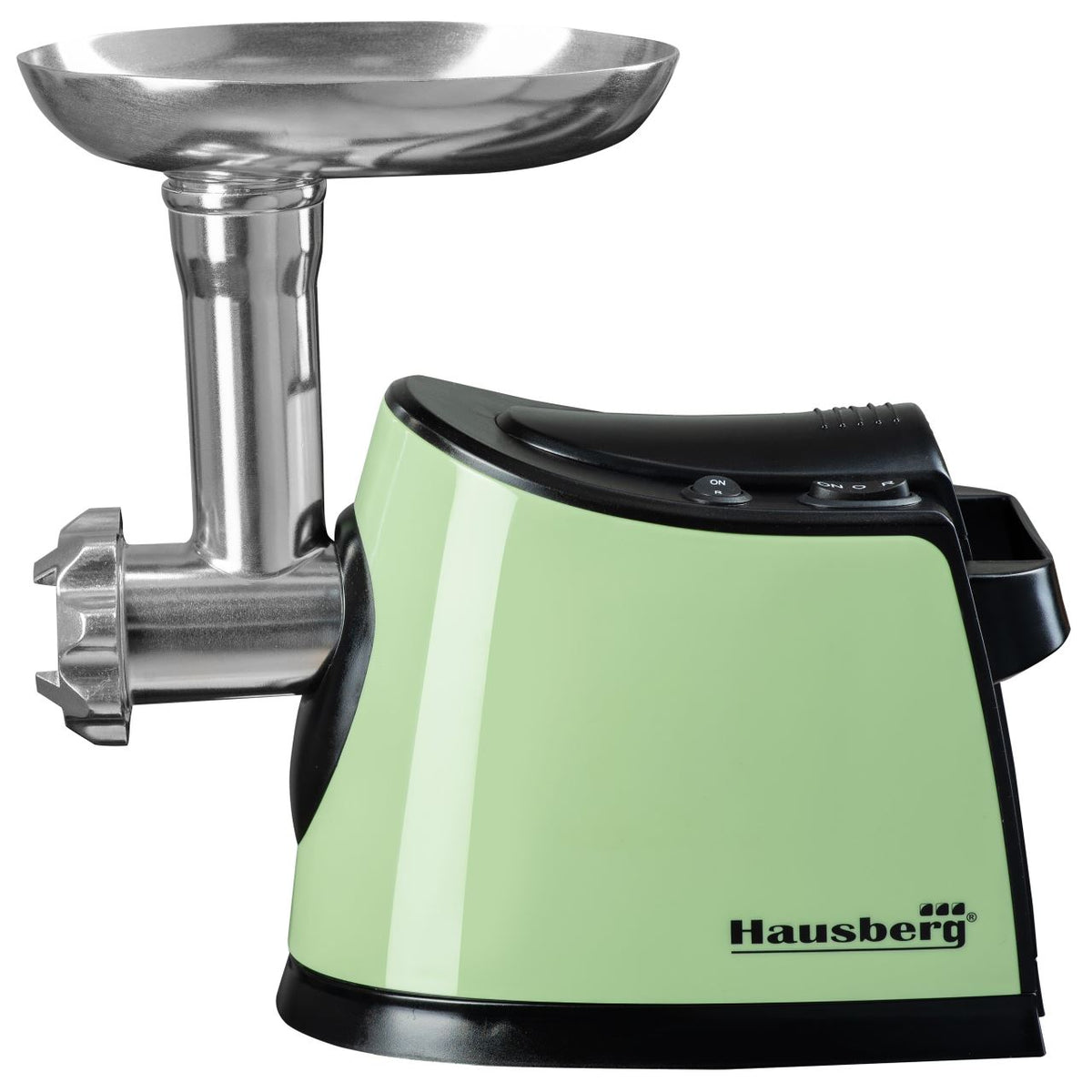 HAUSBERG HB-3440V húsdaráló, 1600 W, 1kg/perc kapacitás, fordított funkció, tartozékok, zöld
