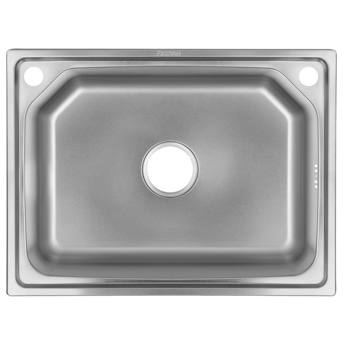 Sanitec SN9026 mosogató, 60x43 cm-es munkalaphoz, vízkőmentes, rozsdamentes acél