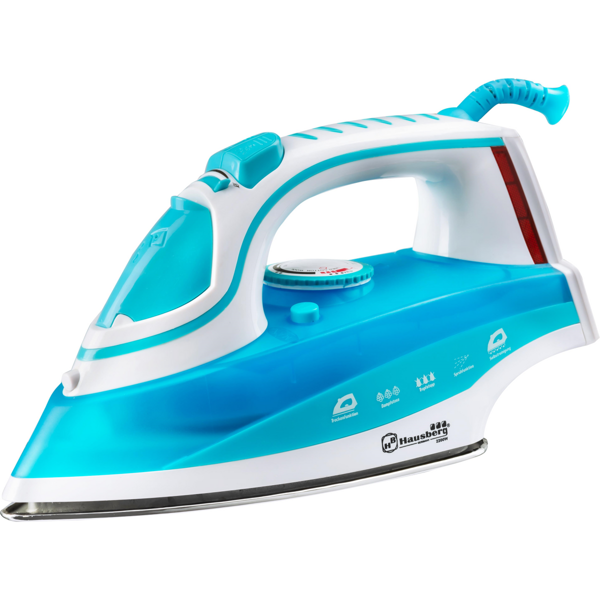 Hausberg HB-7831BL gőzölős vasaló, inox talp, 2200 W, 0.4 l