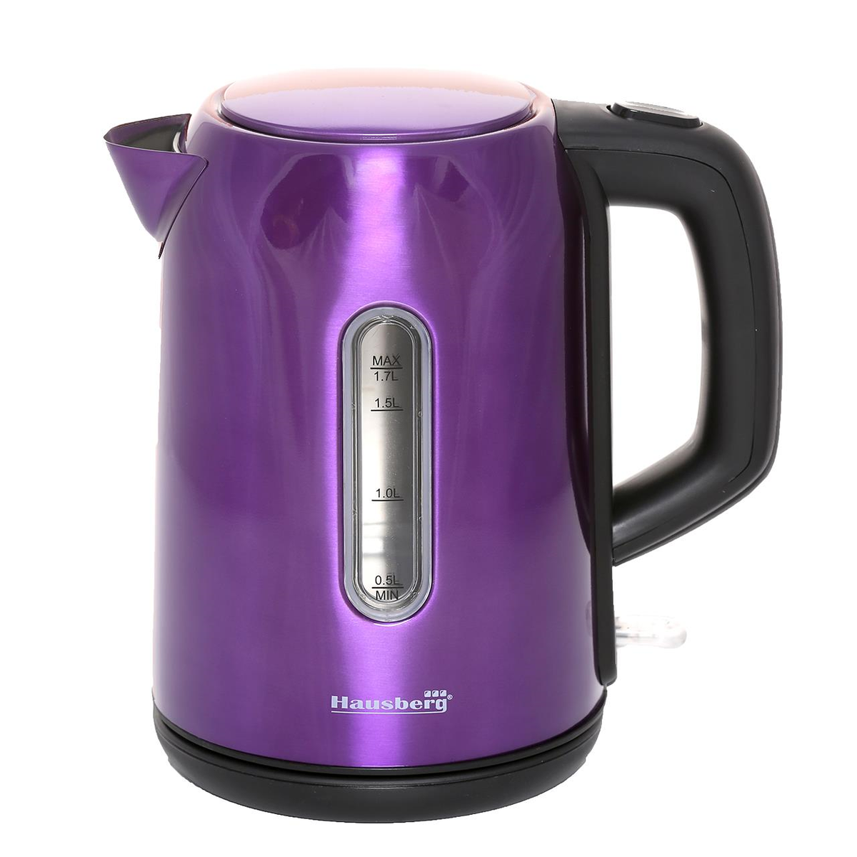 Hausberg HB-3608Mv vízforraló, 2200 W, 1,7 l, inox, lila