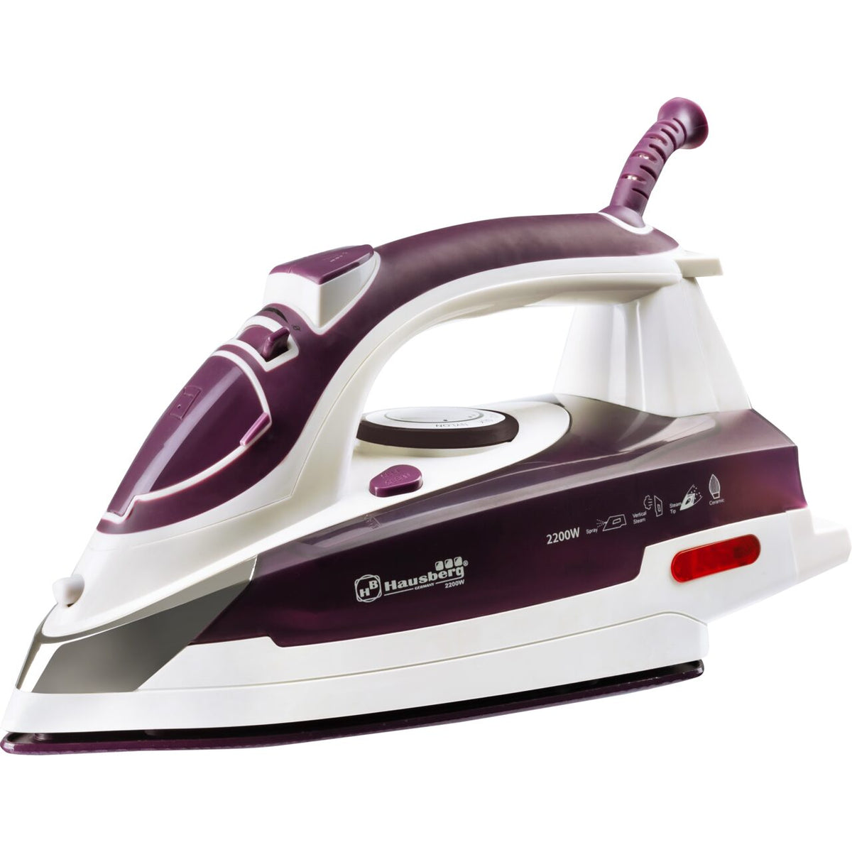Hausberg HB-7809MR vasaló, Ultra Slide, kerámia talp, 2300W, 390ml