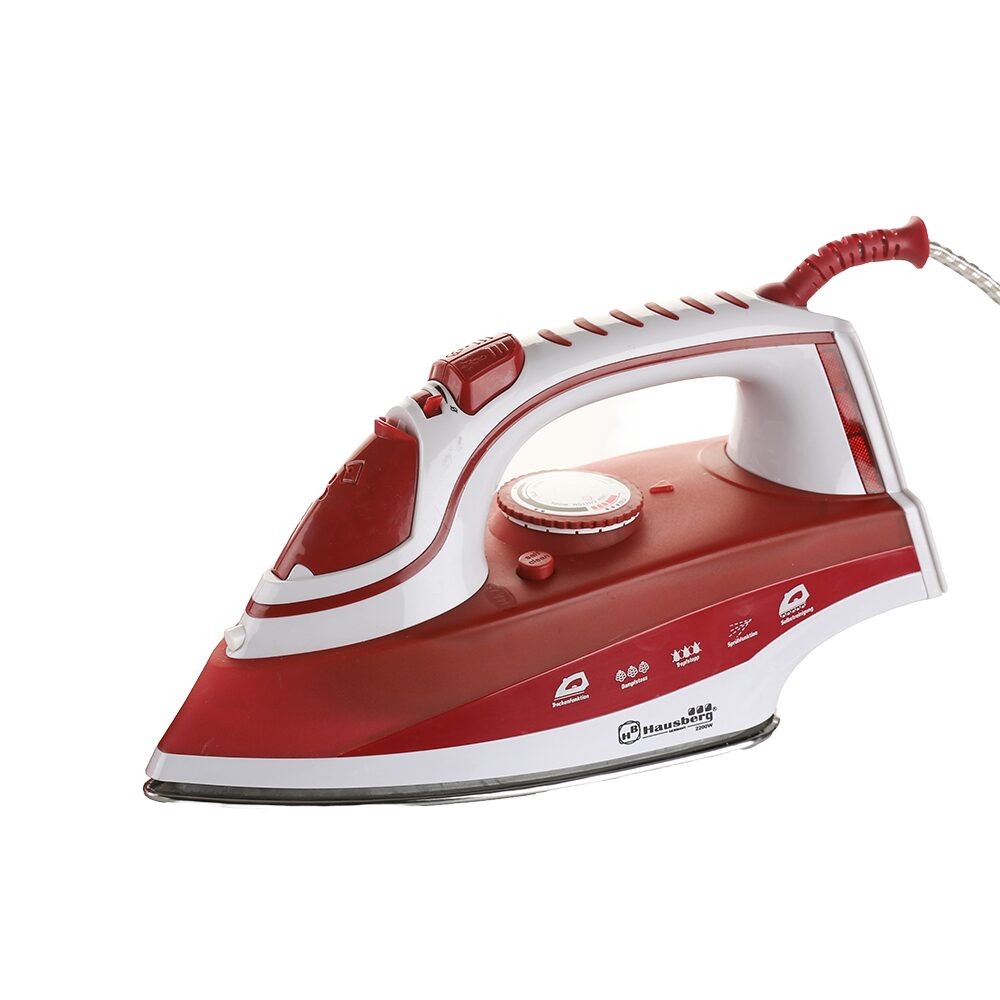Hausberg HB-7831RS vasaló, 2200W, Rozsdamentes acél talp, Spray funkció, 400 ml víztartály