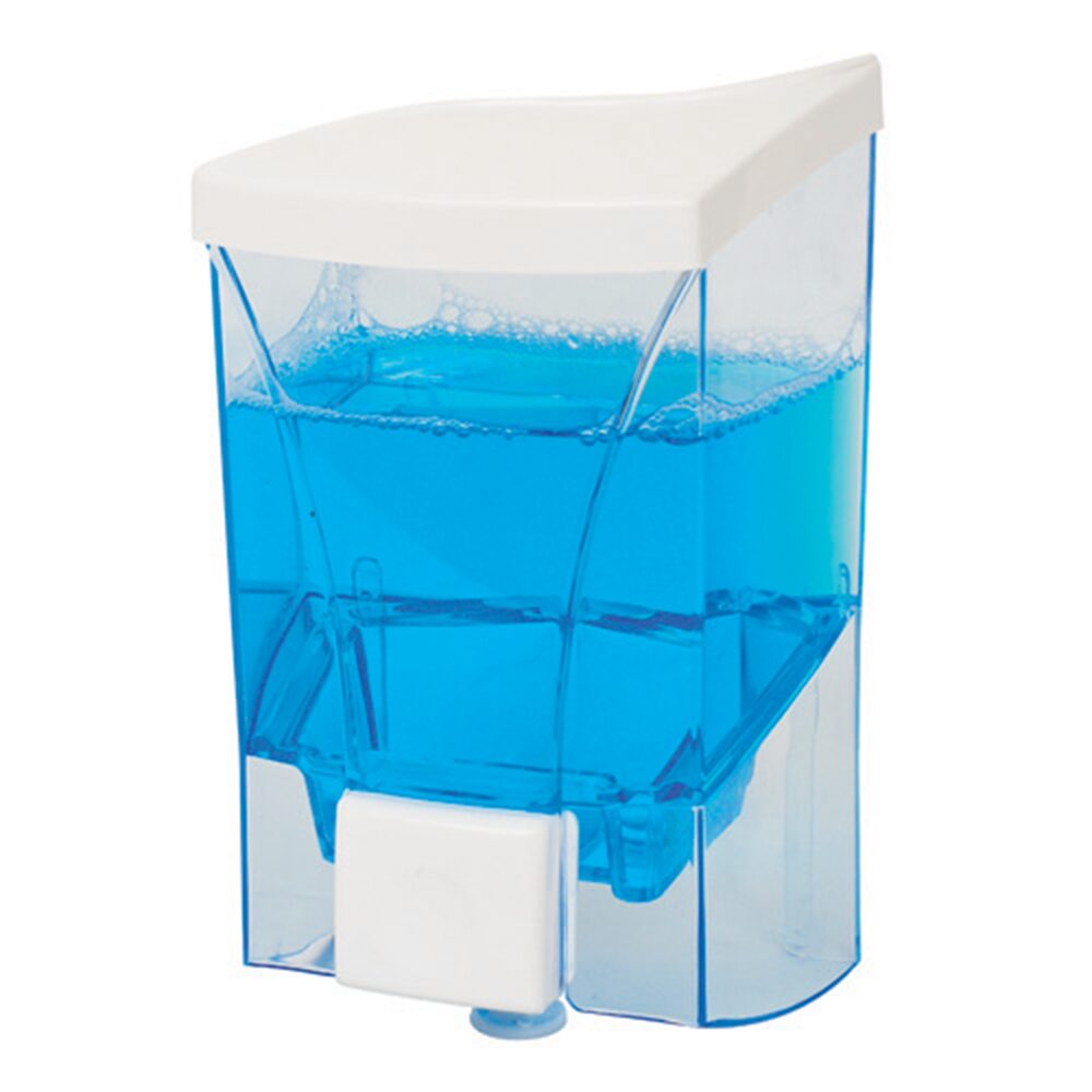 Sanitec SN6026 folyékonyszappan-adagoló, műanyag, fehér/átlátszó, 1 l