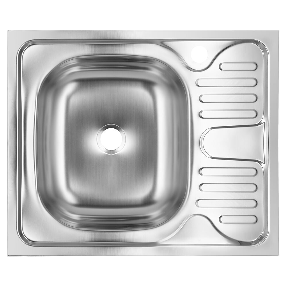 SANTEC S402S mosogató, 60x50 cm, bal oldali medence, 0,4 mm, rozsdamentes acél