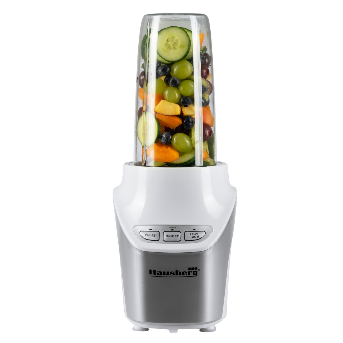 Hausberg HB7705AB 2 az 1-ben turmixgép, 1000W teljesítmény, Táplálék kivonó, 8 darabos szett