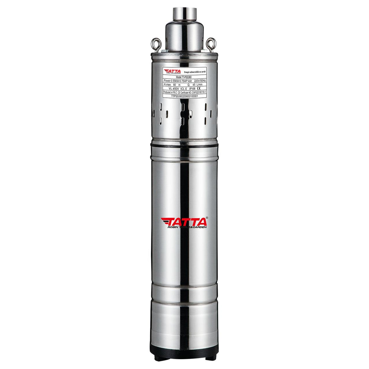 TATTA TT-PSS360 csavaros búvárszivattyú, 550W, max. 80m merülési mélység