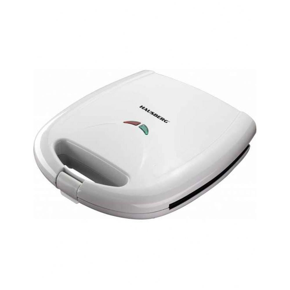 Hausberg HB-3522AB szendvicssütő, 1200 W, fehér színű, LED-es visszajelző, grill modell