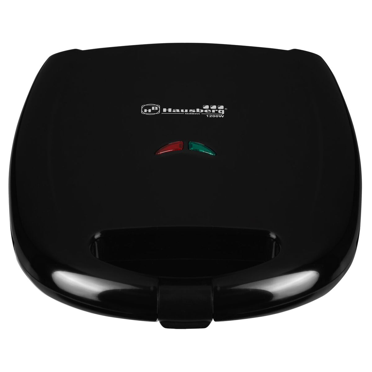 Hausberg HB-3522NG szendvicssütő, 1200 W, fekete, LED-es figyelmeztetés, grillmodell
