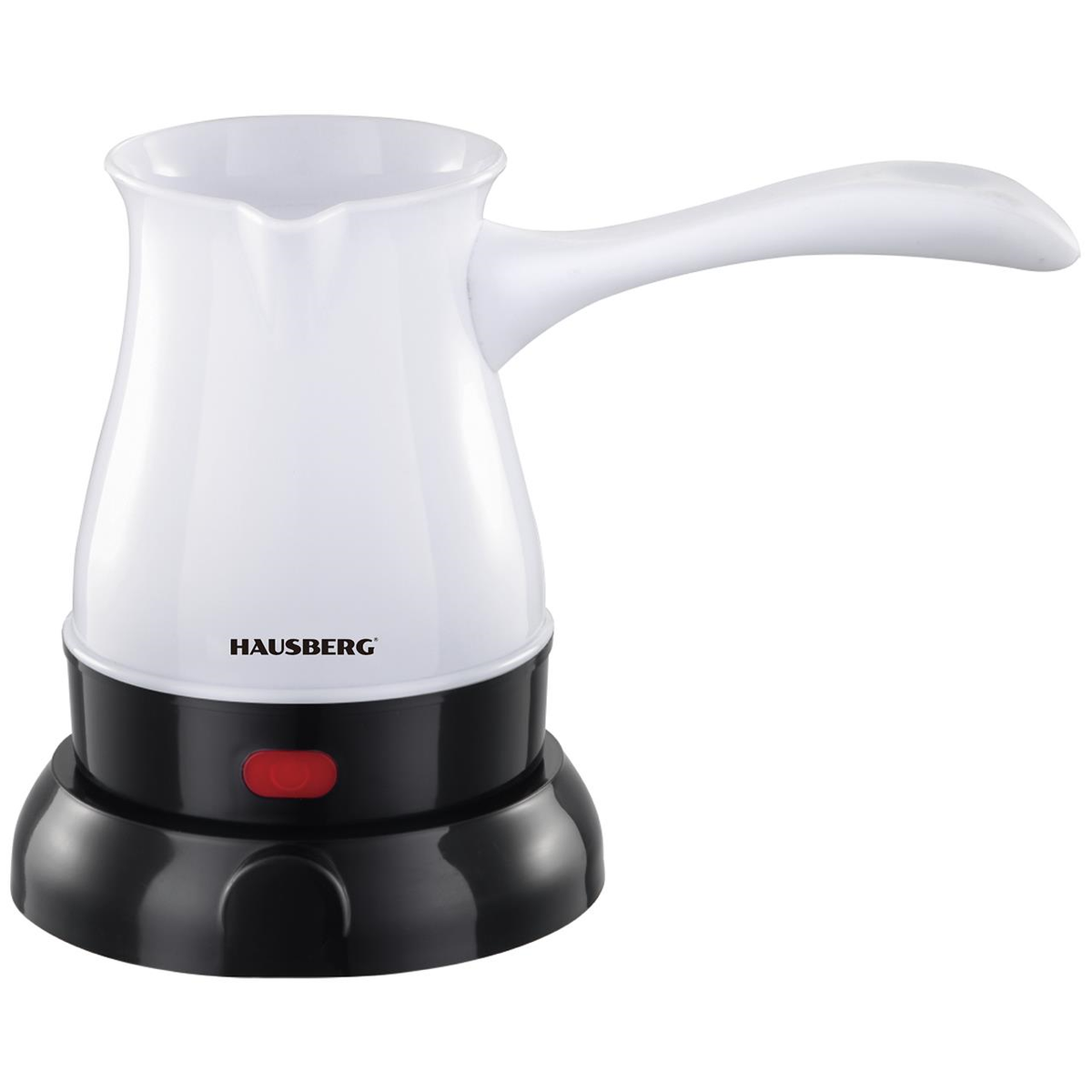 Hausberg HB-3810AB elektromos kávéfőző ibrik, 600W teljesítmény, 800 ml űrtartalom, fehér
