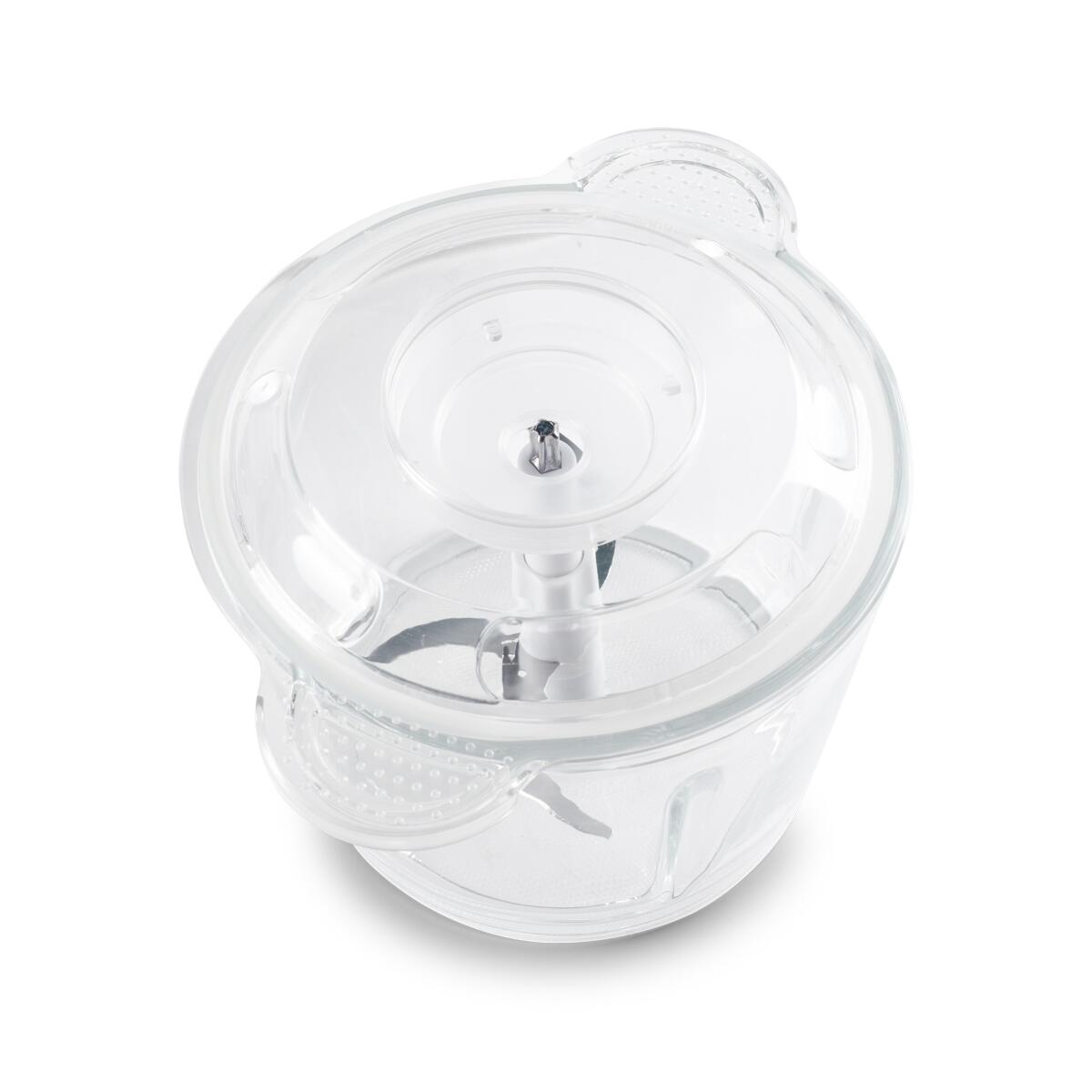 ERTONE ERT-243IN elektromos aprítógép, 500 W, 2 sebességfokozat, rozsdamentes acél tál, fekete/inox