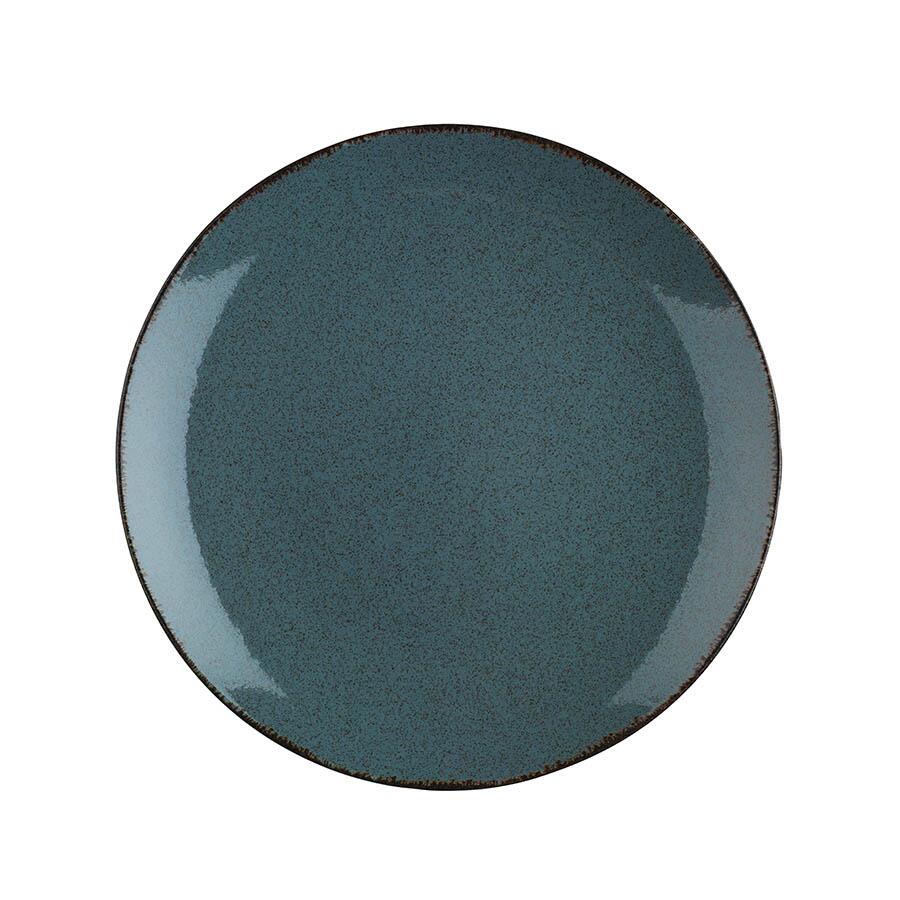 Kutahya Porselen Color-X étkészlet, 24 részes, 6 személyes, porcelán, kék