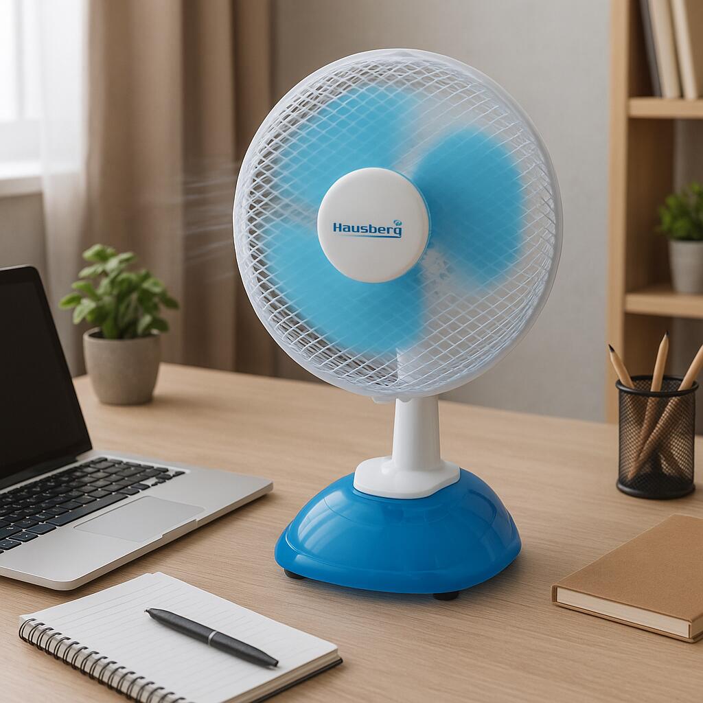 HAUSBERG HB-5550 asztali ventilátor, 15W-20W, 15 cm átmérő, 2 sebességfokozat