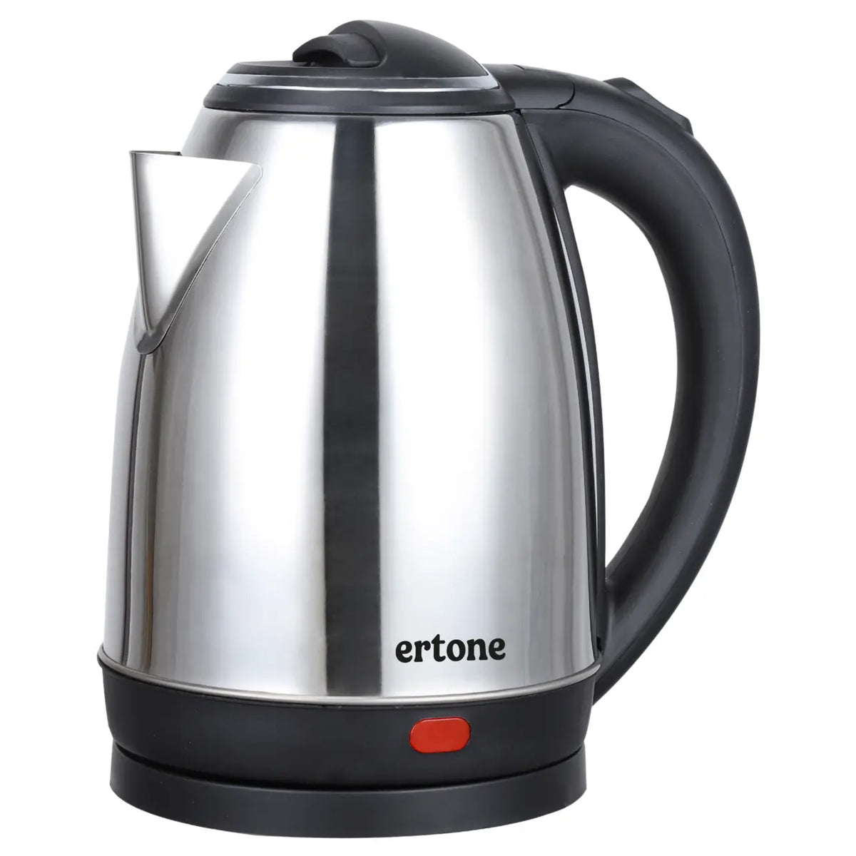 ERT945IN ERTONE rozsdamentes acél elektromos vízforraló, 1.8L, 1500W, automatikus kikapcsolás, 360°-ban forgatható talp