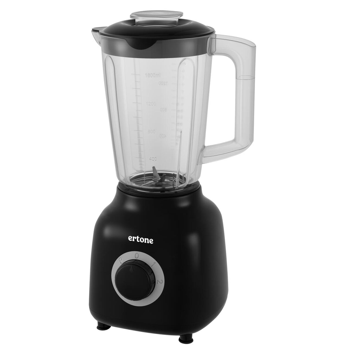 ERT-251NG ERTONE turmixgép műanyag edénnyel, pulzáló funkció, 1,6 L kapacitás, 300-350W teljesítmény