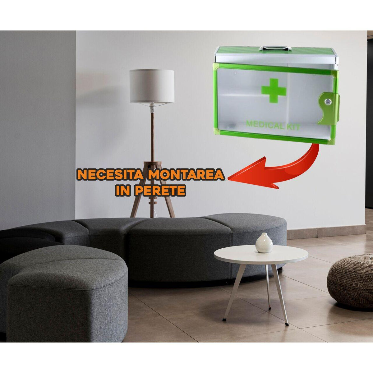 Sanitec ERT-SN 6040 elsősegélynyújtó készlet - 43x15x30 cm
