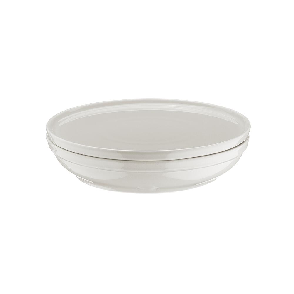 FIT-C étkészlet, 24 részes, 6 személyes, porcelán, krémszínű, Kutahya Porselen