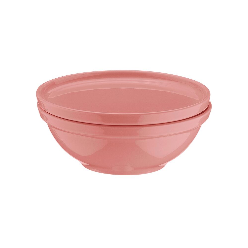 KUTAHYA PORSELEN FIT-C étkészlet, 24 darabos, 6 személyes, porcelán, rózsaszín