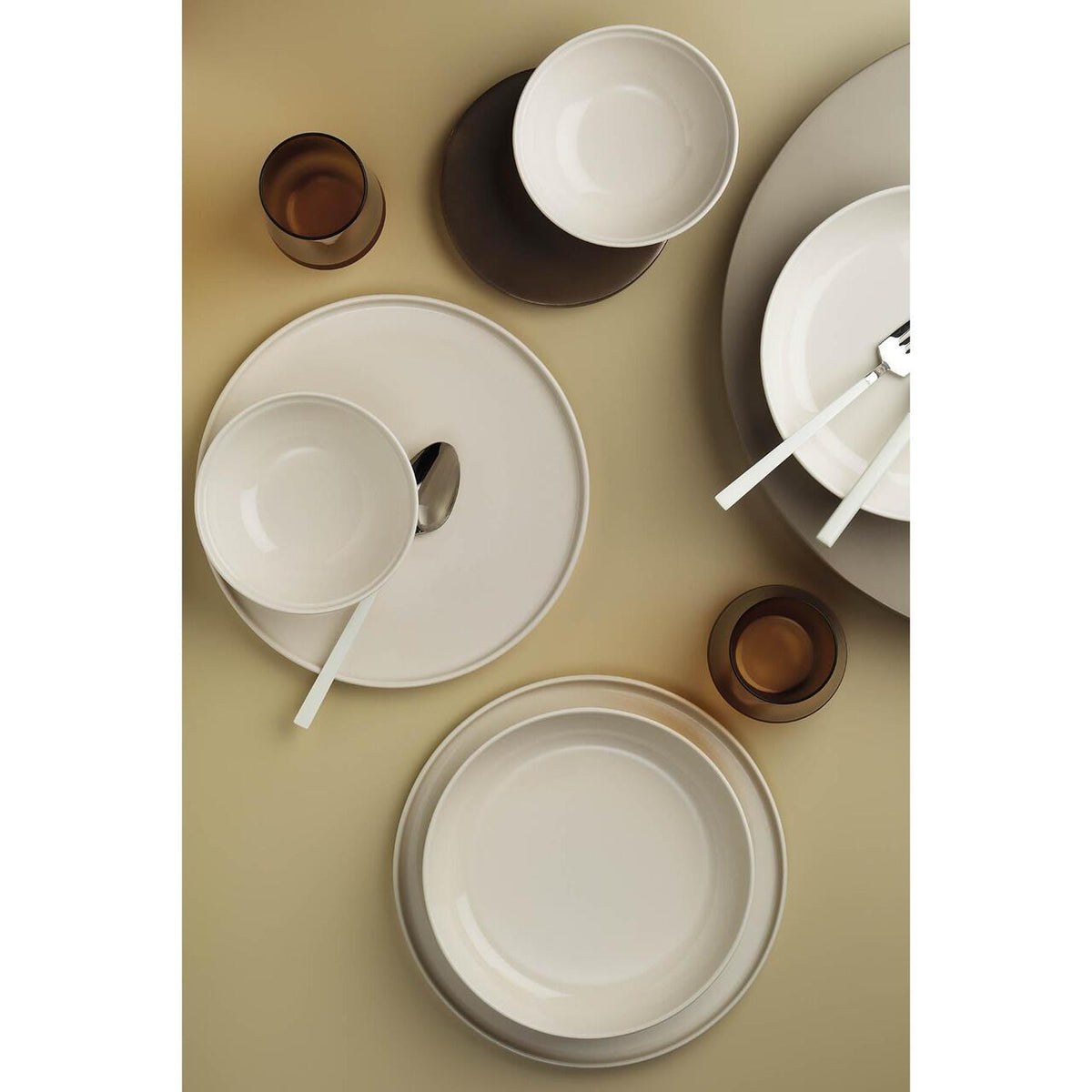 Kutahya Porselen FIT-C 18 részes krémszínű porcelán étkészlet 6 személyes