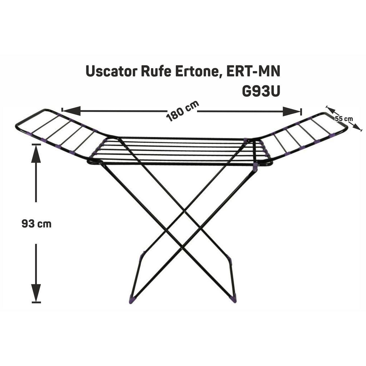 Ertone, ERT-MN G93U ruhaszárító, állványos, 18 kg teherbírású