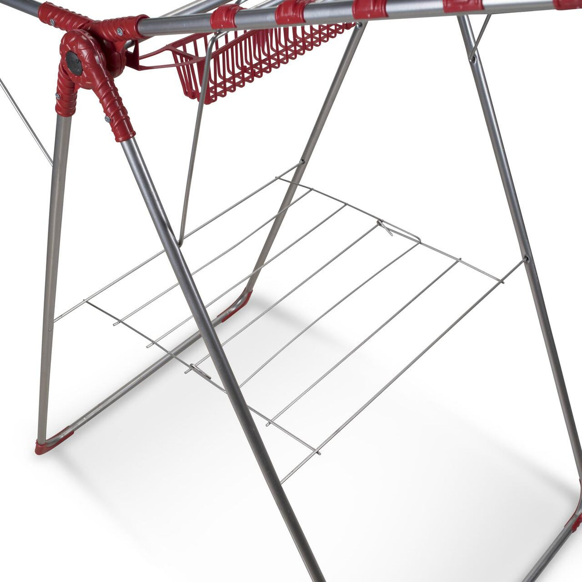 Berro G97U ruhaszárító állvány, acél, 101 x 58 x 92 cm, összecsukható, 20 m szárítófelület, 15 kg teherbírás