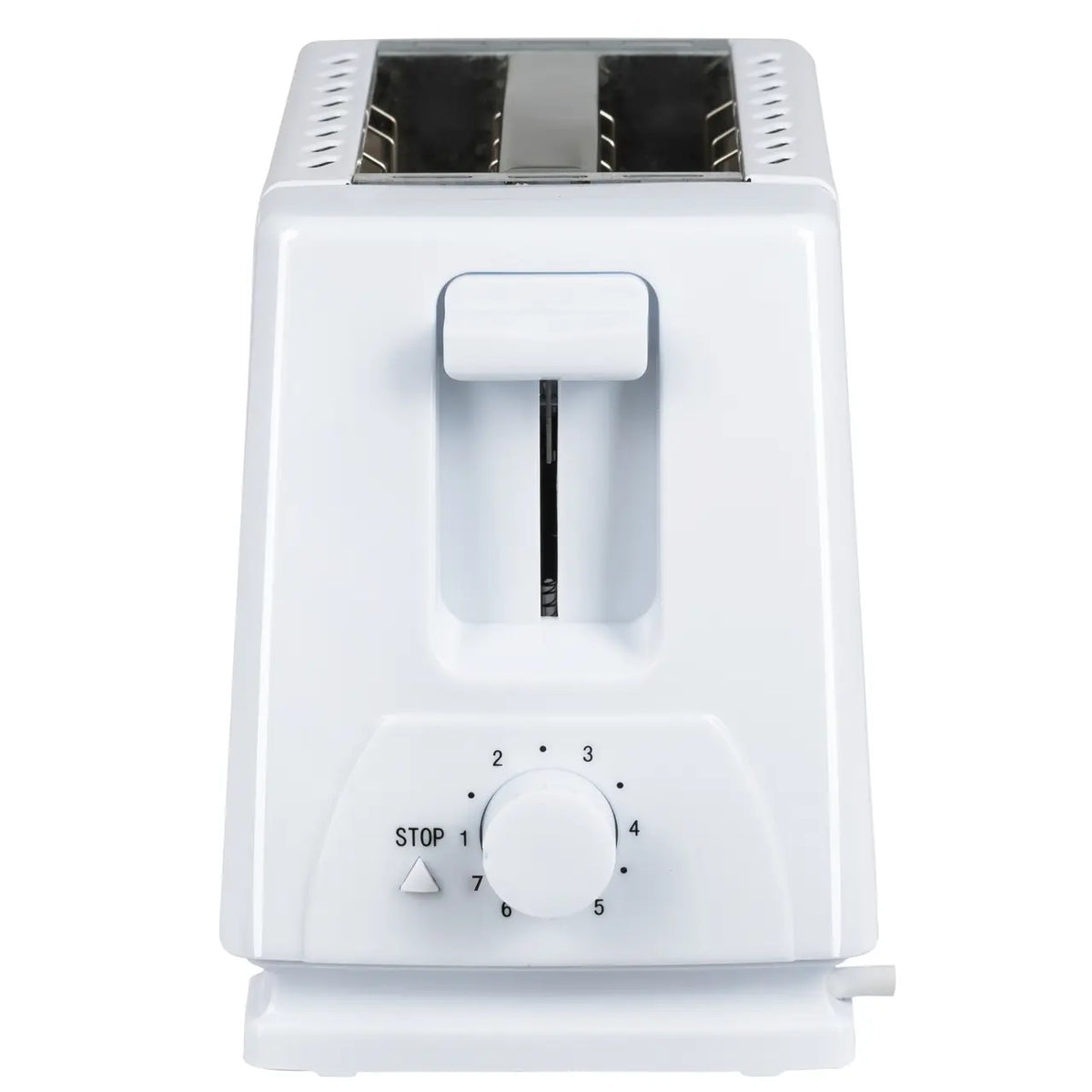 HAUSBERG HB-150AB kenyérpirító, 750W, 7 fokozat, 2 szelet, automatikus kikapcsolás, csúszásgátló talp, fehér