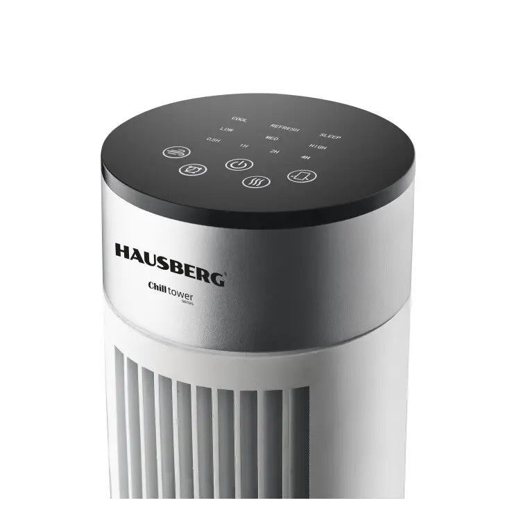 HAUSBERG HB-5952AB toronyventilátor, 55W, 38 inch, 3 sebességfokozat, 24 órás időzítő, LED, oszcilláció, távirányító