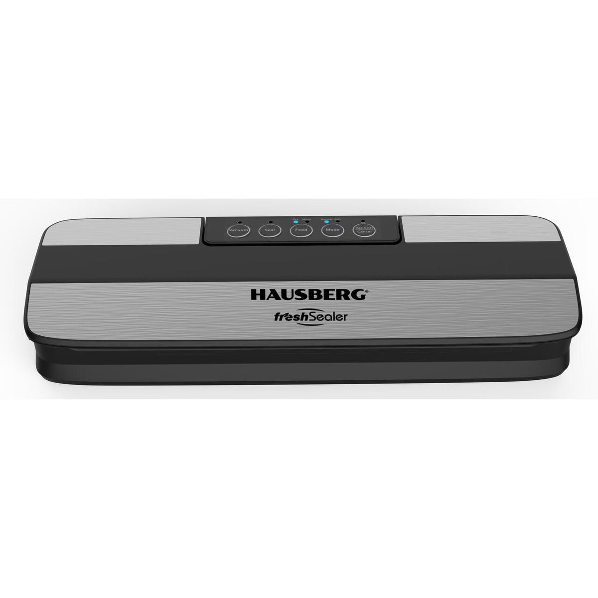 HAUSBERG HB-2645NG Vákuumcsomagoló, 120W, 5 gomb, Max. szélesség 30cm, Kapacitás 3,5-4L/perc, Fekete-Ezüst