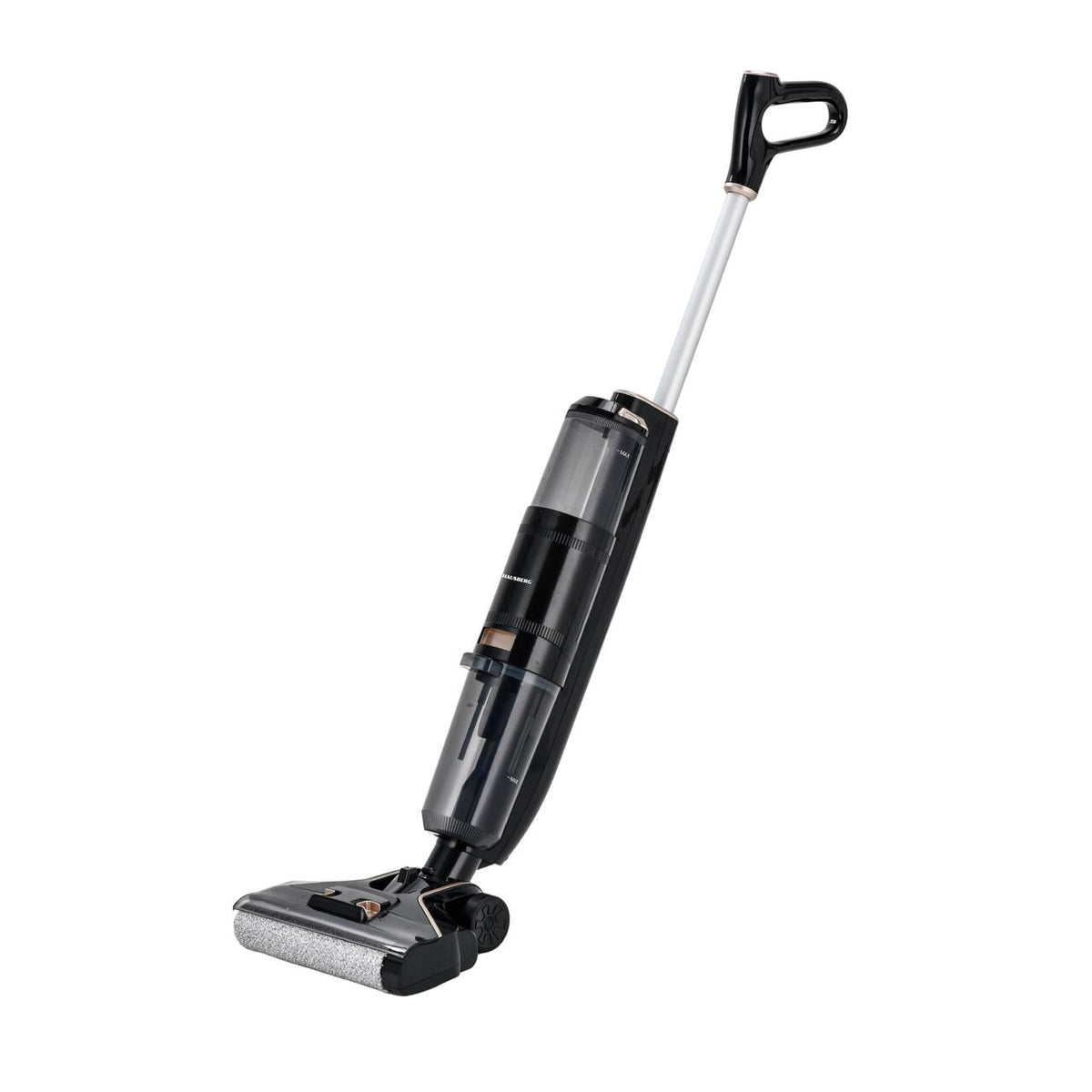 Hausberg HB-2886NG akkumulátoros padlótisztító, 120W, 25 perc üzemidő, 600ml-es tiszta víz tartály, LED kijelző, HEPA szűrő