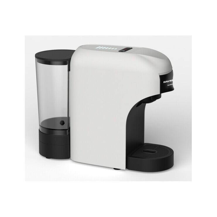 Espressor 4 az 1-ben többszegmenses HAUSBERG HB-3735AB, 1400 W, 20 bar, öko funkció, 850 ml tartálykapacitás, fekete-fehér