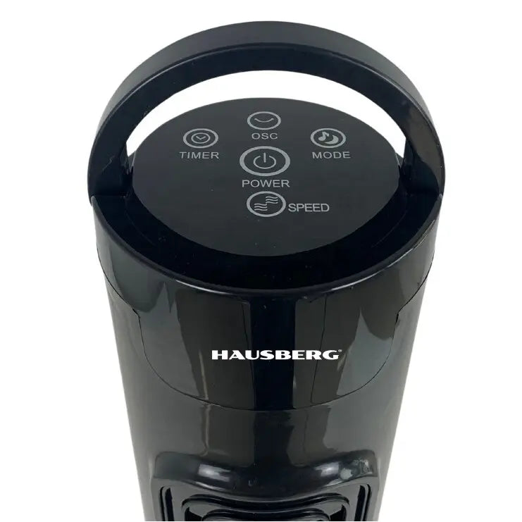 Hausberg HB-5951NG toronyventilátor, 60W, 32 inch, 3 üzemmód, 3 sebességfokozat, távirányító, érintőgombos vezérlés