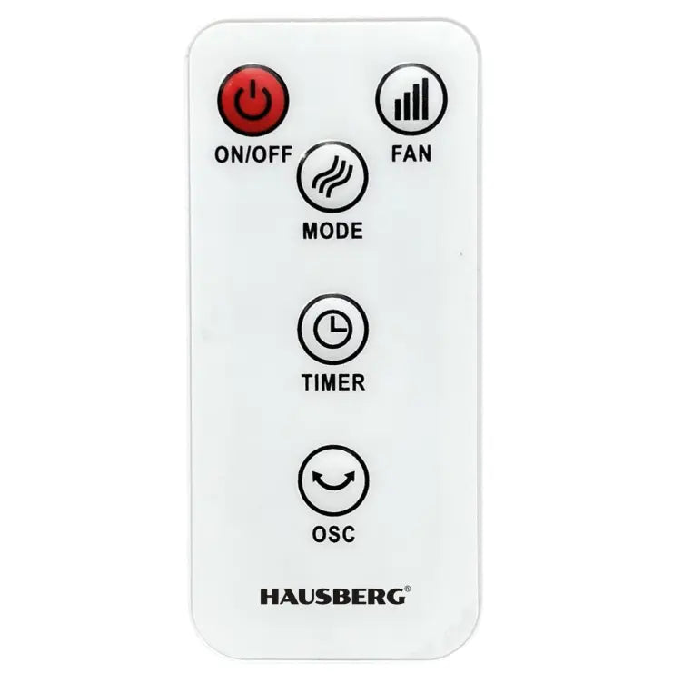 HAUSBERG HB-5958AB digitális toronyventilátor, 55W, 45 inch, 3 sebességfokozat, 24 órás időzítő, LED, oszcilláló, távirányító