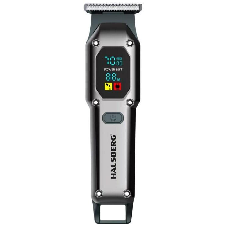 Hausberg HB-59GR újratölthető digitális hajvágógép 600mAh USB Type-C