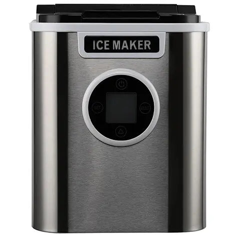 HAUSBERG HB-6020 jégkészítő, víztartály kapacitás 2,2 liter, jégkocka termelés 12 kg / 24 óra, tárolási kapacitás 0,8 kg, jégkockaméret választható, ezüst