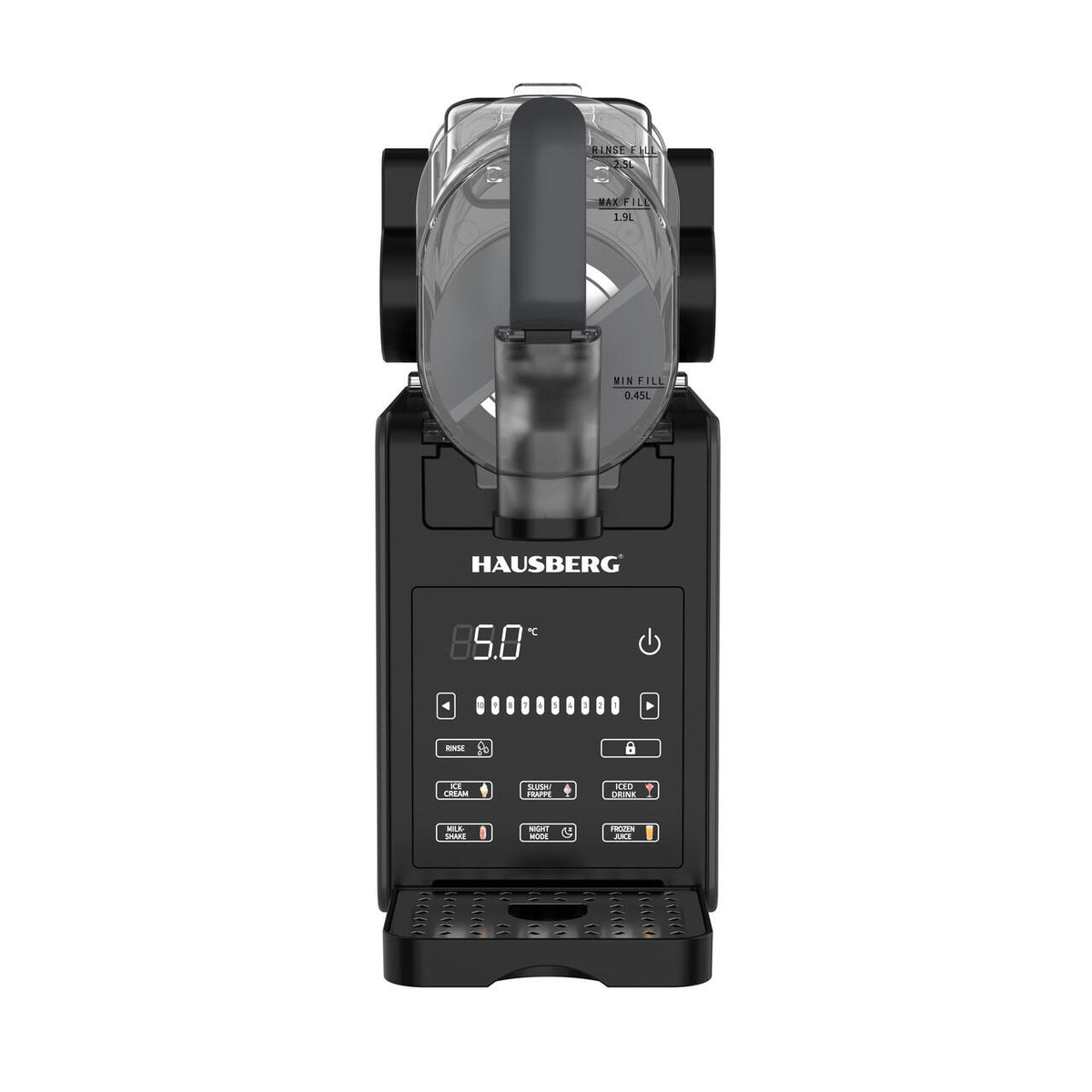 Hausberg HB-6045GR 2L Jégkása- és fagylaltkészítő gép, 200W, érintőképernyő